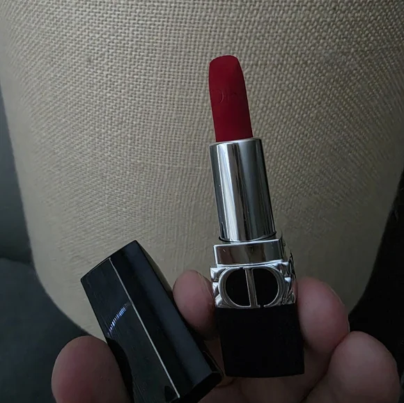 Mini Red Rouge 999 Dior Velvet lipstick NWOB - Picture 5 of 8